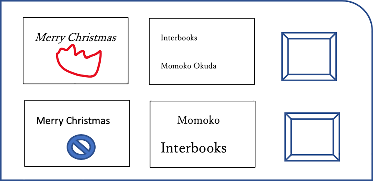 クリスマスカード作成機能付電子計算機