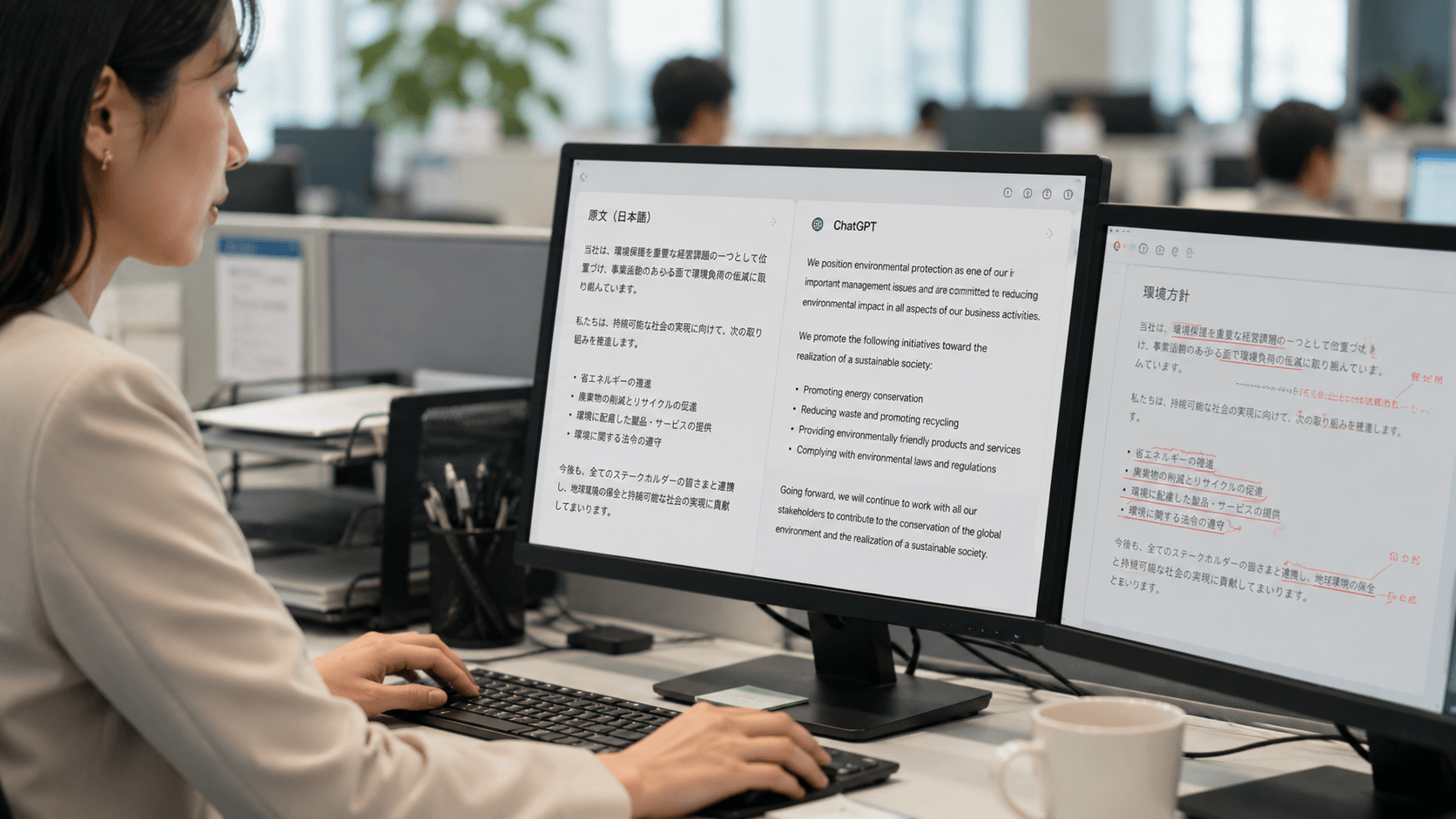 AI翻訳と人手チェックの最適ワークフロー