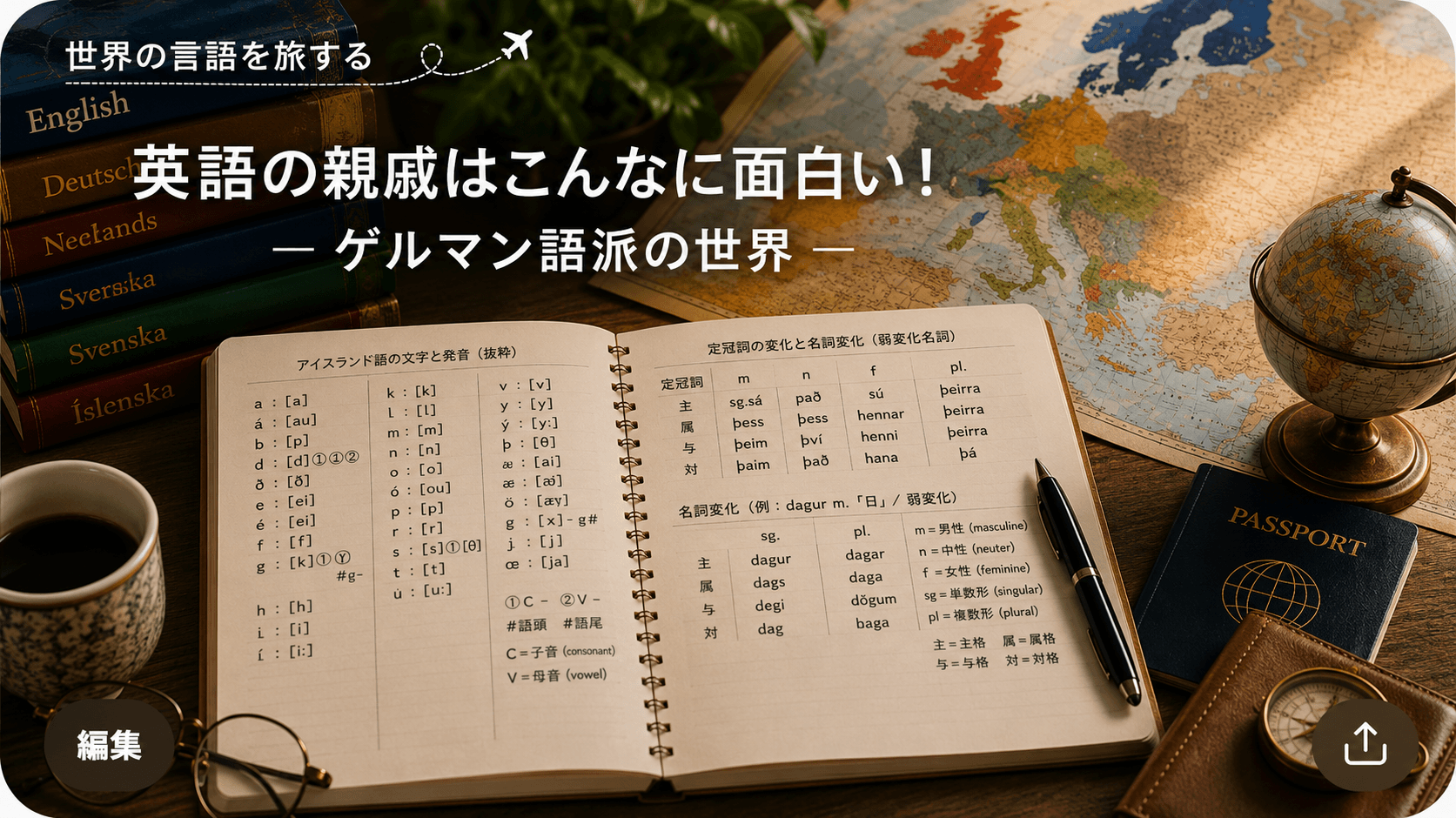 英語の親戚はこんなに面白い！ゲルマン語派の世界